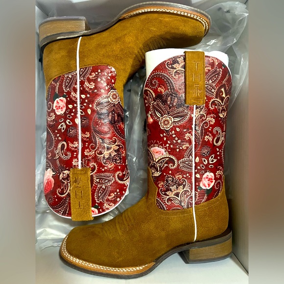 Tin Haul Shoes Brand New Tin Haul Blooming Breeze Yeehaw Sole Boots